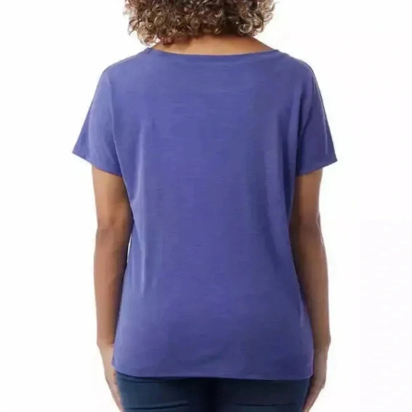 32 Degrees Ladies' Short Sleeve Relaxed Fit Ribbed Top Shirt - Picture 3 of 8